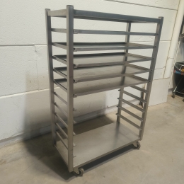 Rvs kar/rek - 110x51x171 cm 